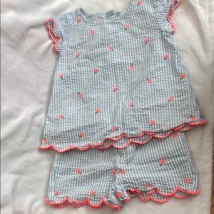 Crown and Ivy seersucker outfit